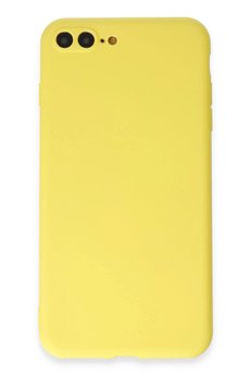 CepteToptan iPhone 7 Plus Kılıf First Silikon - Sarı - DROPX5351-9097