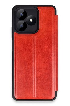 CepteToptan Realme Note 50 4G Kılıf Flip Cover - Kırmızı - DROPX6880-5359
