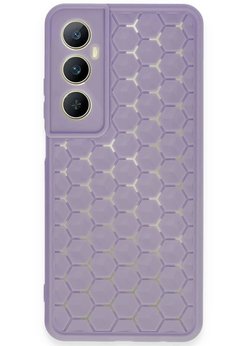 CepteToptan Realme C65 Kılıf Petek Silikon Kapak - Lila - DROPX4445-3935