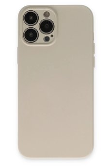 CepteToptan iPhone 13 Pro Kılıf Nano içi Kadife Silikon - Bej - DROPX9782-3488