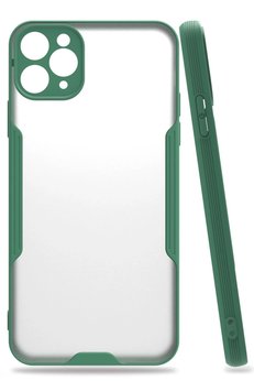 CepteToptan iPhone 11 Pro Max Kılıf Platin Silikon - Yeşil - DROPX2282-7399