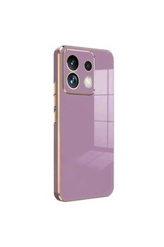 CepteToptan Xiaomi Redmi Note 13 Pro 5G Kılıf Volet Silikon - Mor - DROPX6860-6026