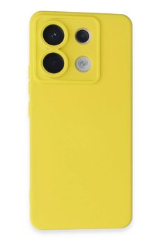 CepteToptan Xiaomi Redmi Note 13 Pro 5G Kılıf Nano içi Kadife Silikon - Sarı - DROPX6302-3221