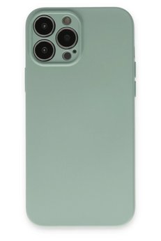 CepteToptan iPhone 13 Pro Kılıf Nano içi Kadife Silikon - Su Yeşili - DROPX2590-5072