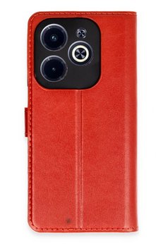 CepteToptan İnfinix Hot 40 Kılıf Trend S Plus Kapaklı Kılıf - Kırmızı - DROPX8748-1886