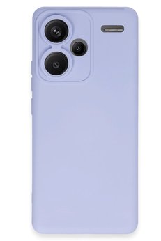 CepteToptan Xiaomi Redmi Note 13 Pro Plus Kılıf Nano içi Kadife Silikon - Lila - DROPX3183-4935