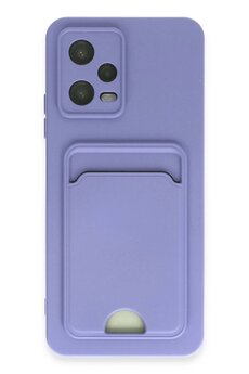CepteToptan Xiaomi Poco X5 5G Kılıf Kelvin Kartvizitli Silikon - Lila - DROPX2590-2018