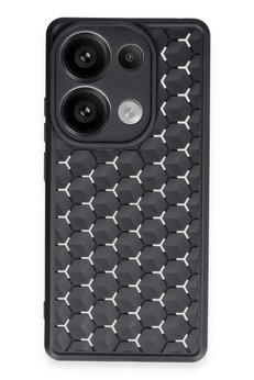 CepteToptan Xiaomi Redmi Note 13 Pro 5G Kılıf Petek Silikon Kapak - Siyah - DROPX7853-4027