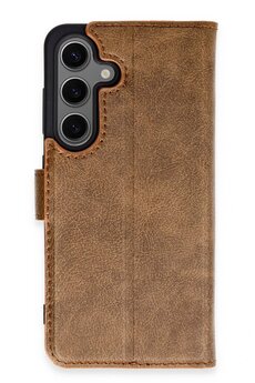 CepteToptan Samsung Galaxy S24 Kılıf Trend S Plus Kapaklı Kılıf - Taba - DROPX7895-2528