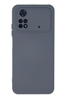 CepteToptan Xiaomi Poco M4 Pro 4G Kılıf Nano içi Kadife Silikon - Gri - DROPX4038-4982