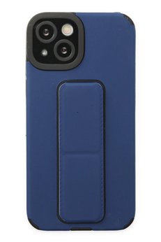 CepteToptan iPhone 14 Plus Kılıf Mega Standlı Silikon - Mavi - DROPX5987-5341