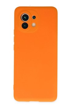 CepteToptan Xiaomi Mi 11 Kılıf Nano içi Kadife Silikon - Turuncu - DROPX8484-5959