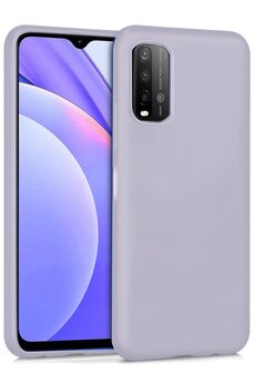 CepteToptan Xiaomi Redmi 9T Kılıf Nano içi Kadife Silikon - Lila - DROPX4800-7522