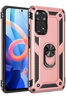 CepteToptan Xiaomi Redmi Note 12S Kılıf Sofya Yüzüklü Silikon Kapak - Rose - DROPX5748-2759