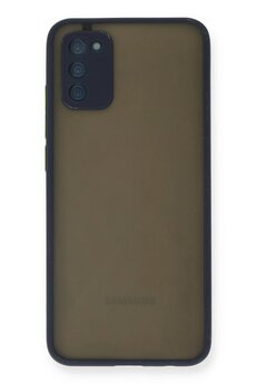 CepteToptan Samsung Galaxy A02S Kılıf Montreal Silikon Kapak - Lacivert - DROPX6298-8958