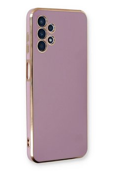 CepteToptan Samsung Galaxy A13 4G Kılıf Volet Silikon - Mor - DROPX2912-7495