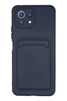 CepteToptan Xiaomi Mi 11 Kılıf Kelvin Kartvizitli Silikon - Lacivert - DROPX8385-2455