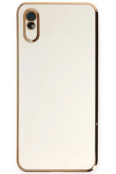 CepteToptan Xiaomi Redmi 9A Kılıf Volet Silikon - Beyaz - DROPX1428-9843
