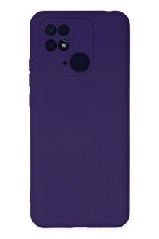 CepteToptan Xiaomi Redmi 10C Kılıf Nano içi Kadife Silikon - Mor - DROPX1856-1696