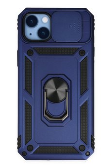 CepteToptan iPhone 14 Plus Kılıf Pars Lens Yüzüklü Silikon - Lacivert - DROPX7709-6288