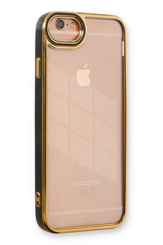 CepteToptan iPhone 6 Kılıf Liva Lens Silikon - Siyah - DROPX2734-9512