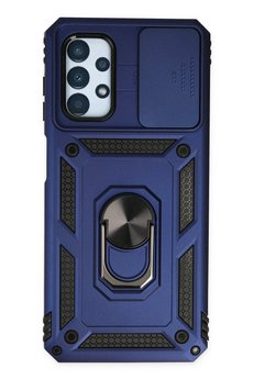 CepteToptan Samsung Galaxy A33 5G Kılıf Pars Lens Yüzüklü Silikon - Lacivert - DROPX2883-3467