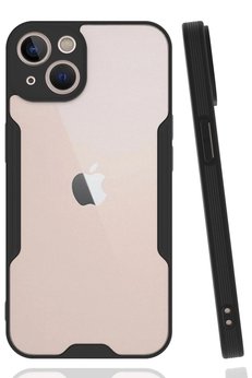 CepteToptan iPhone 14 Plus Kılıf Platin Silikon - Siyah - DROPX2734-5964