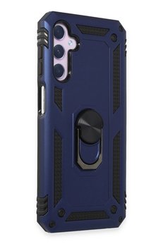 CepteToptan Samsung Galaxy A14 4G Kılıf Sofya Yüzüklü Silikon Kapak - Lacivert - DROPX9890-3406