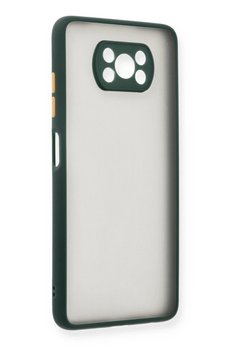 CepteToptan Xiaomi Pocophone X3 Kılıf Montreal Silikon Kapak - Yeşil - DROPX4248-2631