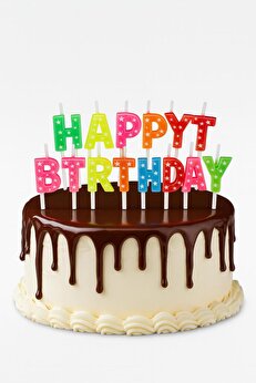 Ethab Ti̇caret Happy Bi̇rthday Renkli̇ Mum