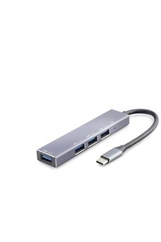 Evimdeyokyok Type-C 3.0 Hub 4 Port 5 Gbps Gri Hdx7043