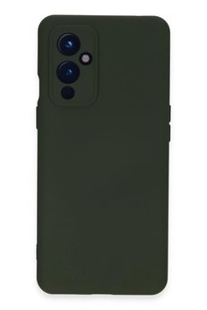 CepteToptan One Plus 9 Kılıf Nano içi Kadife Silikon - Koyu Yeşil - DROPX3467-9878
