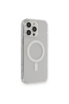 CepteToptan iPhone 14 Pro Max Kılıf Matte Şeffaf Magneticsafe - Şeffaf - DROPX6880-6936