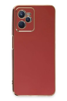 CepteToptan Realme C35 Kılıf Volet Silikon - Kırmızı - DROPX5598-4320