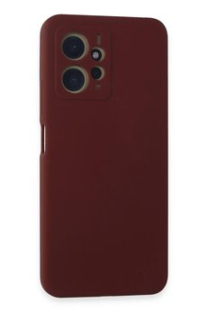 CepteToptan Xiaomi Redmi Note 12 4G Kılıf Nano içi Kadife Silikon - Bordo - DROPX9082-4848