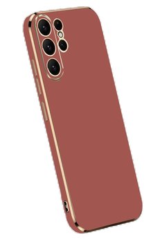CepteToptan Samsung Galaxy S24 Ultra Kılıf Volet Silikon - Kırmızı - DROPX2602-1890