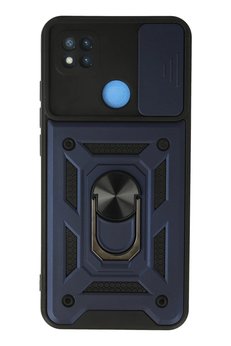 CepteToptan Xiaomi Redmi 9C Kılıf Pars Lens Yüzüklü Silikon - Lacivert - DROPX7336-3975