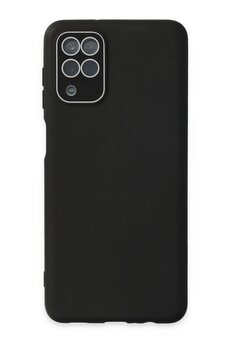 CepteToptan Samsung Galaxy A22 Kılıf Lansman Glass Kapak - Siyah - DROPX4062-5981