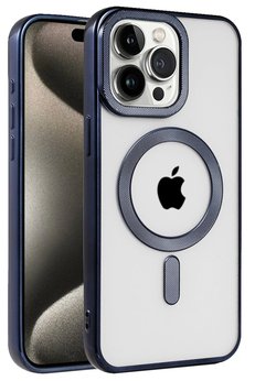CepteToptan iPhone 15 Pro Kılıf Kronos Magsafe Kapak - Lacivert - DROPX1127-3503