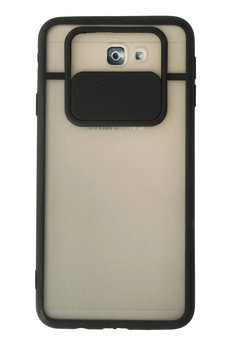 CepteToptan Samsung Galaxy J7 Prime Kılıf Palm Buzlu Kamera Sürgülü Silikon - Siyah - DROPX4131-3727