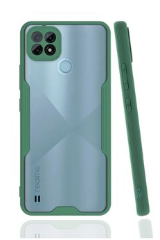 CepteToptan Realme C21 Kılıf Platin Silikon - Yeşil - DROPX2826-6439