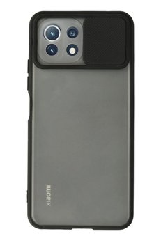 CepteToptan Xiaomi Mİ 11 Lite Kılıf Palm Buzlu Kamera Sürgülü Silikon - Siyah - DROPX8087-9529