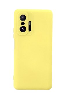 CepteToptan Xiaomi Mi 11T Pro Kılıf Nano içi Kadife Silikon - Sarı - DROPX2675-6941