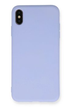 CepteToptan iPhone XS Max Kılıf Nano içi Kadife Silikon - Lila - DROPX3590-2031
