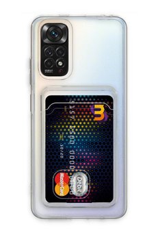 CepteToptan Xiaomi Redmi Note 11 Pro Kılıf Kart Şeffaf Silikon - Şeffaf - DROPX8646-5058