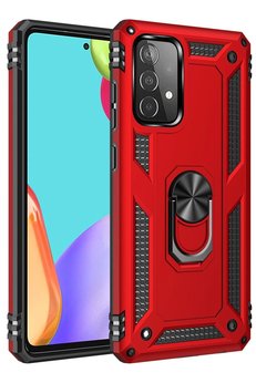 CepteToptan Samsung Galaxy A33 5G Kılıf Sofya Yüzüklü Silikon Kapak - Kırmızı - DROPX7495-6525