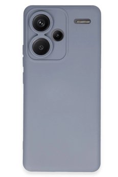 CepteToptan Xiaomi Redmi Note 13 Pro Plus Kılıf Nano içi Kadife Silikon - Gri - DROPX3862-9942