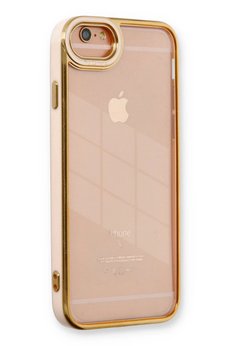 CepteToptan iPhone 6 Kılıf Liva Lens Silikon - Pudra - DROPX6467-1421