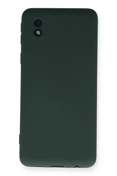 CepteToptan Samsung Galaxy A01 Core Kılıf Nano içi Kadife Silikon - Koyu Yeşil - DROPX6703-8501