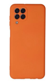 CepteToptan Samsung Galaxy M33 Kılıf Nano içi Kadife Silikon - Turuncu - DROPX3367-6429